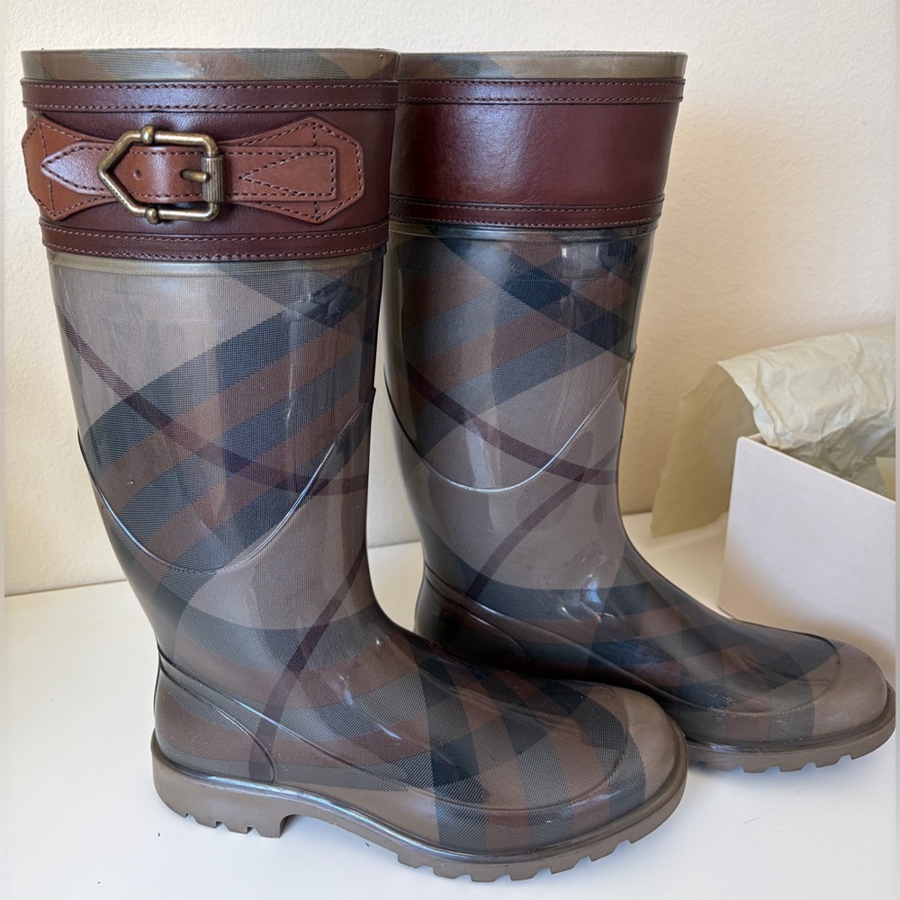 Burberry Check Rain Boots Tynedale